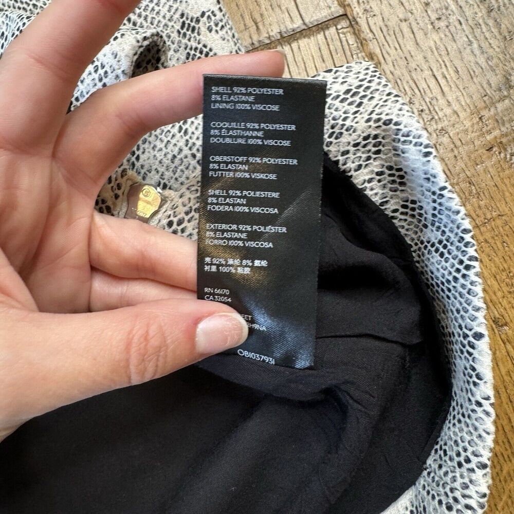 Free People Midnight Magic Snake Print Zip Mini Skirt Womens Size 4 - Picture 4 of 7